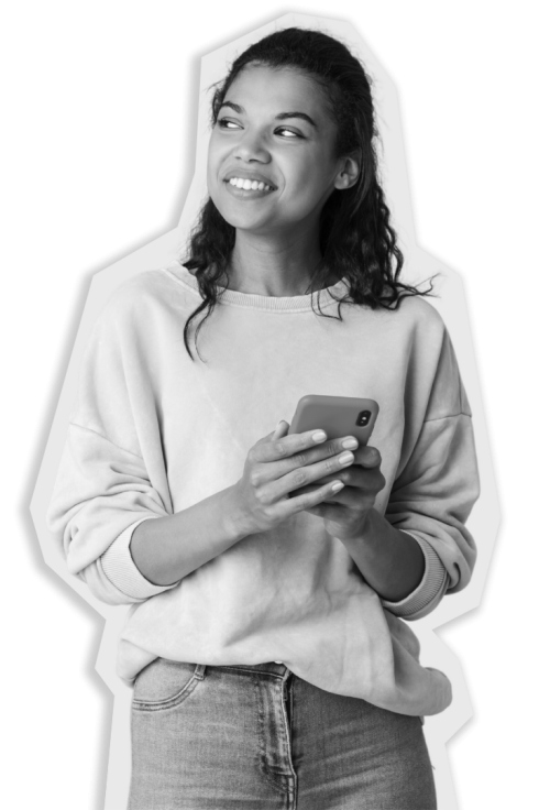 Person engaging with mobile banking app on a smartphone.